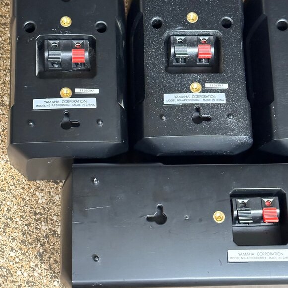 Yamaha NS-AP2600C & NS-AP2600S Set Of 5 Surround Sound Stereo Speakers TESTED - Picture 7 of 8